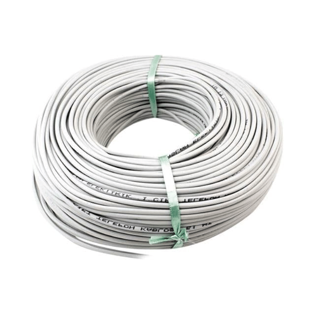 Powermaster 3 Telli 1 Hat 1 Çift 100 Metre Telefon Hat Kablosu (1*2+1*0.50)