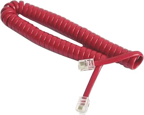 Powermaster 3344 Telefon Spiral Kablo Kırmızı