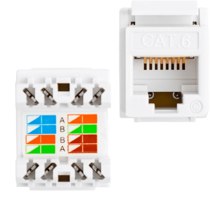 Powermaster 9993 Rj45 Cat6 Şase 180° Keystone Jack