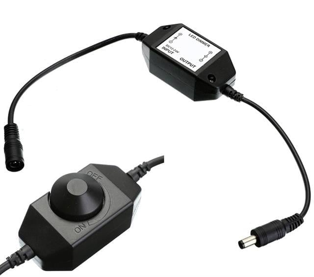 Powermaster DC12V-DC24V 2A Tek Renkli Işık Şiddeti Kontrolü Şerit Led Dimmer PM-4612