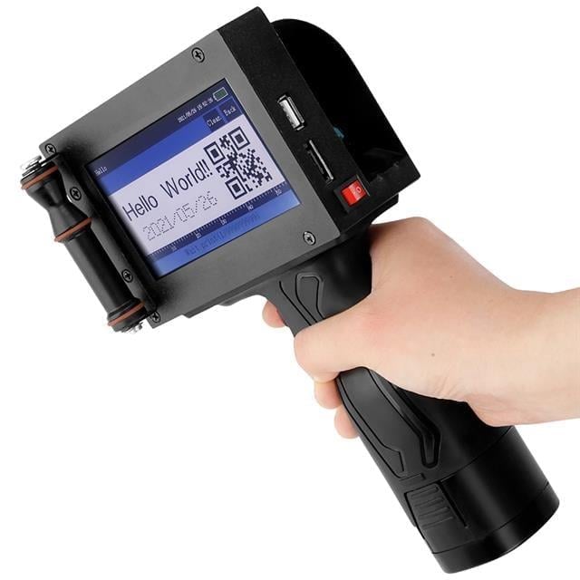 Powermaster PM-10878 4.3 Dokunmatik Ekranlı Şarjlı Endüstriyel El Tipi Portatif Mürekkep Yazıcı