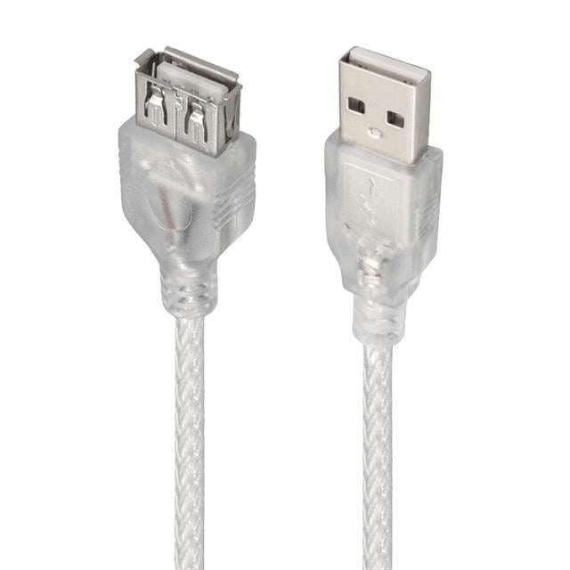 Powermaster PM-1568 Şeffaf 1.5 Metre Usb 2.0 Uzatma Kablosu