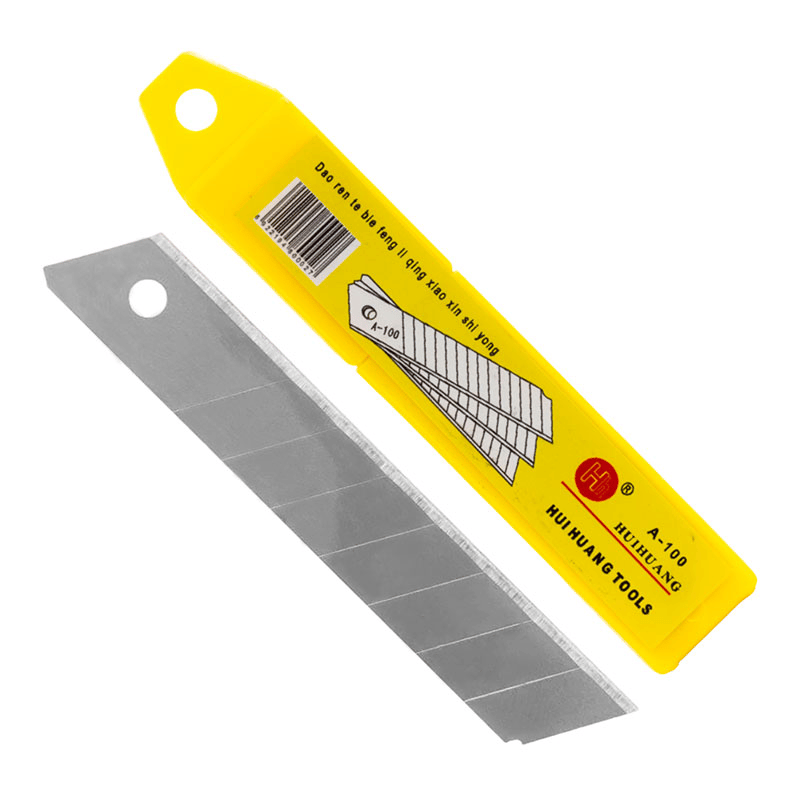 Powermaster PM-20123 18mm*0.4mm Metal 10’lu Yedek Maket Bıçak Ağzı