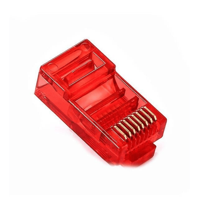 Powermaster PM-22701 RJ45 RJ45 CAT6 8P/8C Kırmızı Soket (100lü Paket)