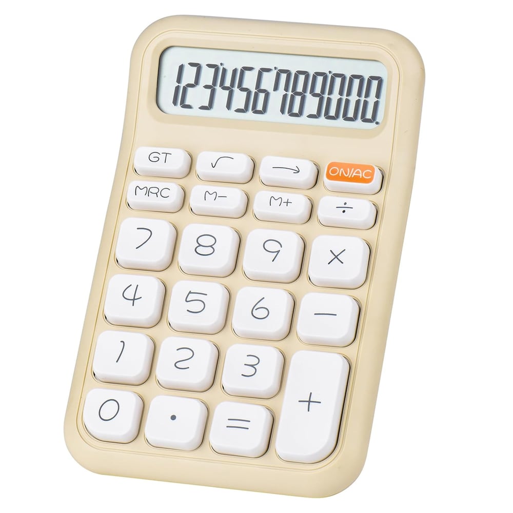 Powermaster PM-25408 Krem 12 Haneli Hesap Makinesi