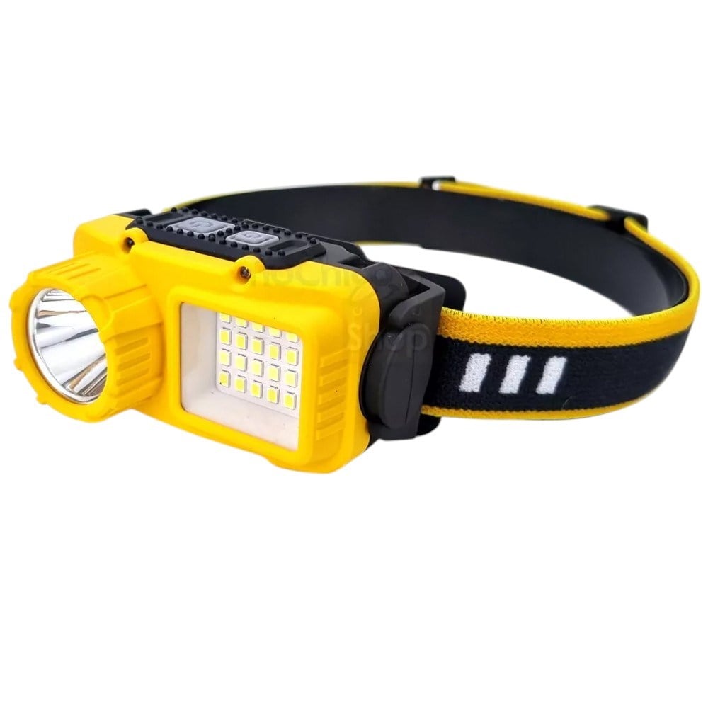Powermaster PM-25547 S02 Sarı 10 Watt Sensörlü 1 Led 24 Smd Led 11 Işık Modlu Kafa Lambası