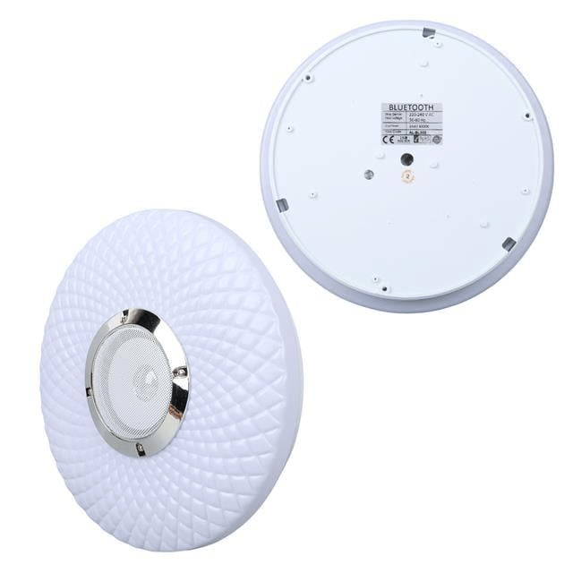 Powermaster PM-27329 Beyaz 30*6 Cm 24 Watt Bluetooth Hoparlörlü Tavan Aydınlatma (AL-BL302) Tornavida Hediyeli