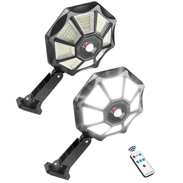 Powermaster ZB-168A Kumandalı Sensörlü Beyaz Solar Aydınlatma