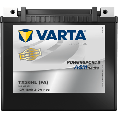 Powersports AGM Active 12V 18Ah 310 A – TX20HL (FA) | Motosiklet & ATV Aküsü