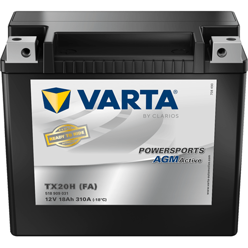 Powersports AGM Active 12V 18Ah 310 A – TX20H (FA) | Motosiklet & ATV Aküsü