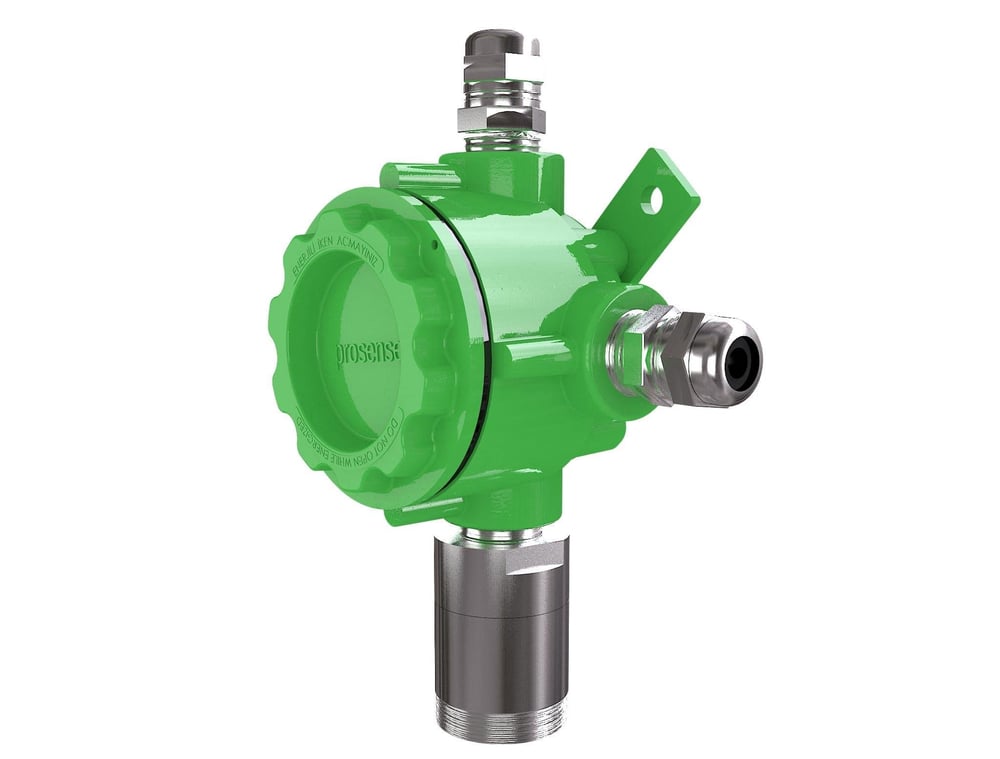 Prosense P-3635-R Sabit Hidrojen Dedektörü | 4-20mA, RS485, Röle Çıkışı, IP65 | ATEX & IECEx Sertifikalı Pelistör Sensör