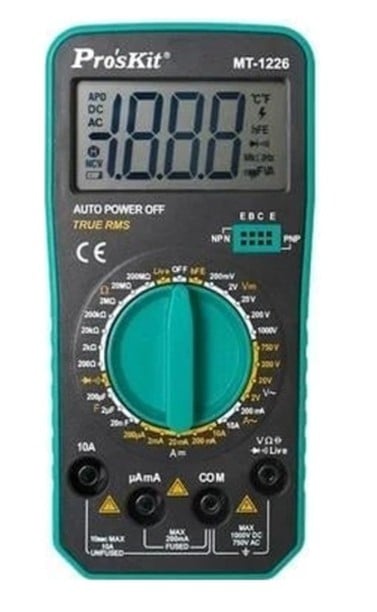 Proskit MT-1226 3-1/2 Dijital Multimetre True Rms