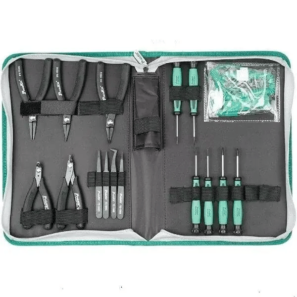 Proskit PK-2079 Antistatik ESD Alet Seti 16 Parça Profesyonel Elektronik Set