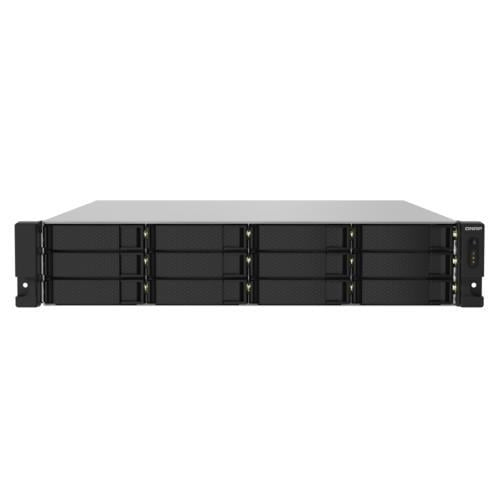 QNAP TS-1232PXU-RP-4G 12 Yuvalı 2U Rack NAS | 4GB DDR4, Çift 10GbE SFP+, Redundant PSU