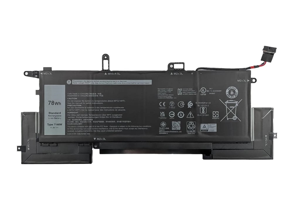 RETRO Dell Latitude 9410, 7146W Notebook Bataryası - Ver.2 - 6 Cell