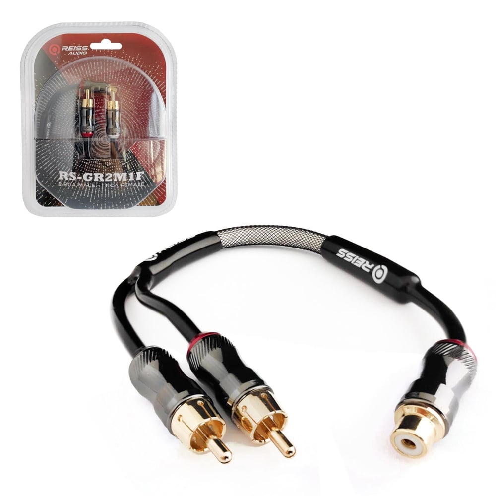 Reiss Audio RS-GR2M1F 2 Erkek 1 Dişi Rca Çoklayıcı