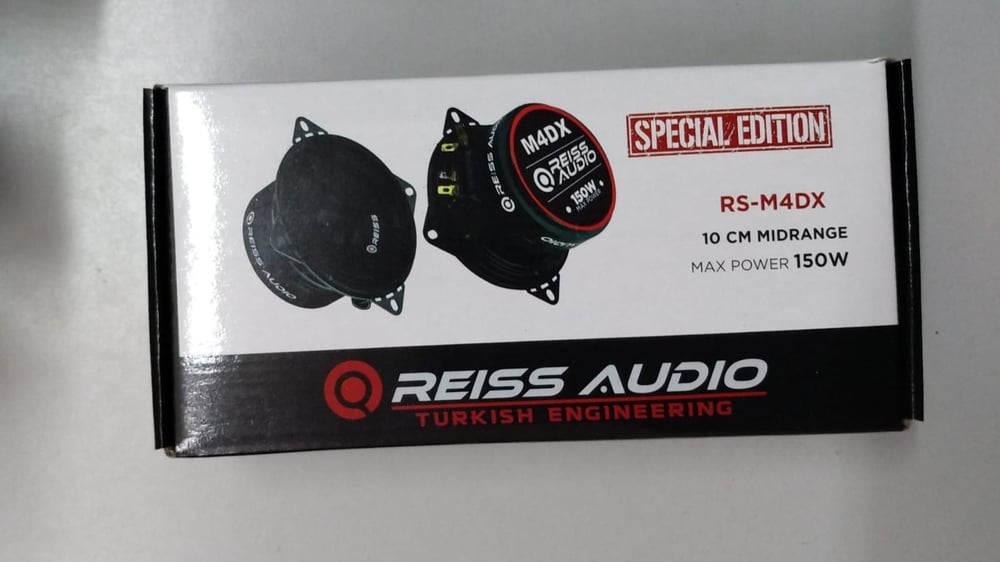 Reiss Audio RS-M4DX 150 Watt Max Power 10 Cm Oto Midrange 2 Li Paket Halinde