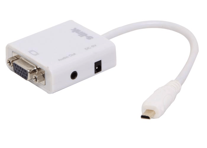 S-link SL-MUV13 Micro Usb to VGA+Audio Çevirici