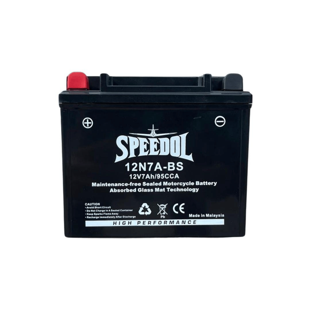 SPEEDOL SP-12N7A-BS MOTOSIKLET AKUSU (AGM TEKNOLOJISI) 12V7AH/95CCA
