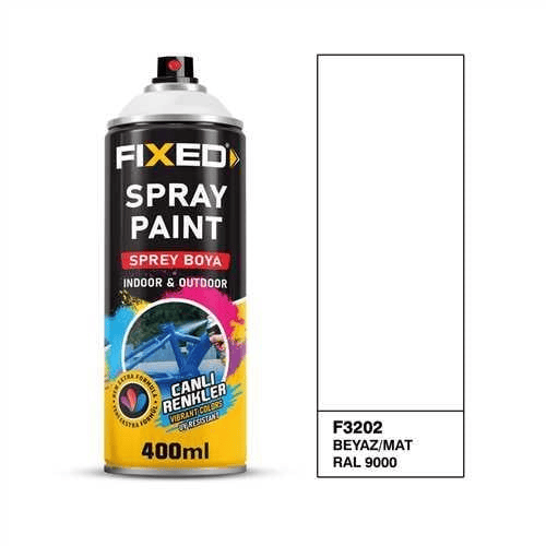 SPREY BOYA AKRİLİK - BEYAZ/MAT (RAL9000) 320 GR 400 ML