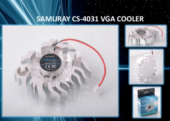 Samuray CS-4031 Lüks Kutulu Ekran Kartı Fanı
