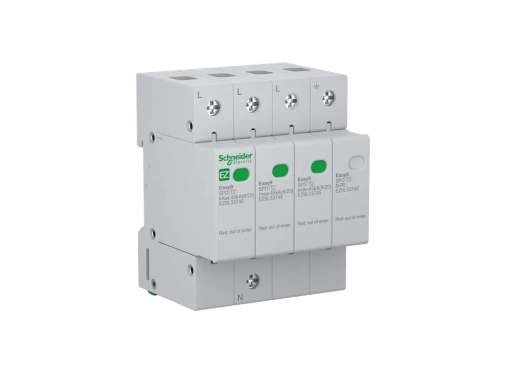 Schneider Electric EZ9L33745 Easy9 Tip 2 Parafudr 3P+N 45kA