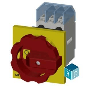 Siemens 3LD3154-0TK53 Emniyet Şalteri 3x25A Sarı/Kırmızı