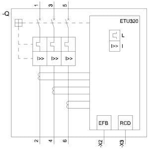 Siemens 3VA1332-5EF32-0AA0 Kompakt Şalter 320 Amper 55kA Tm240