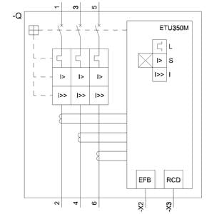 Siemens 3VA2216-5MN32-0AA0 Kompakt Şalter 160A. 55 kA ETU350M