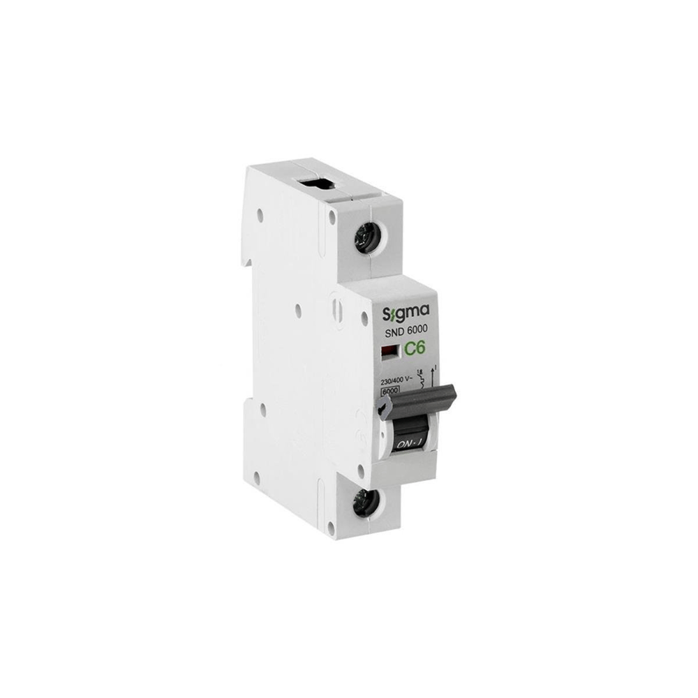 Sigma 6SM106C Otomatik Sigorta C Tipi 1 Faz 6A. 6kA