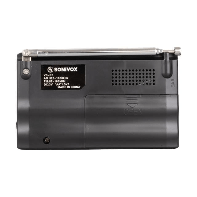 Sonivox VS-R3 Analog Radyo Siyah Renk