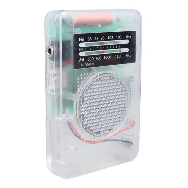 Starnic ST-821 AM-FM Şeffaf Analog Hapishane Radyosu (88-108 FM Frekans Aralığı)