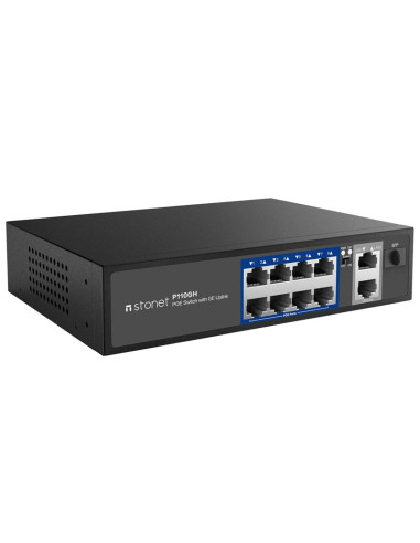 Stonet P110GH 8+2 8 Port PoE 10/100 2 Port Uplink 10/100/1000 120W PoE Switch