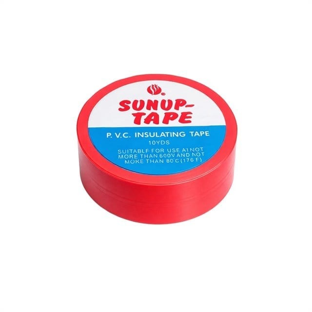 Sunup SN-27920 Kırmızı 0.13x18mm İzole PVC Elektrik Yalıtım Bant (5li Paket)