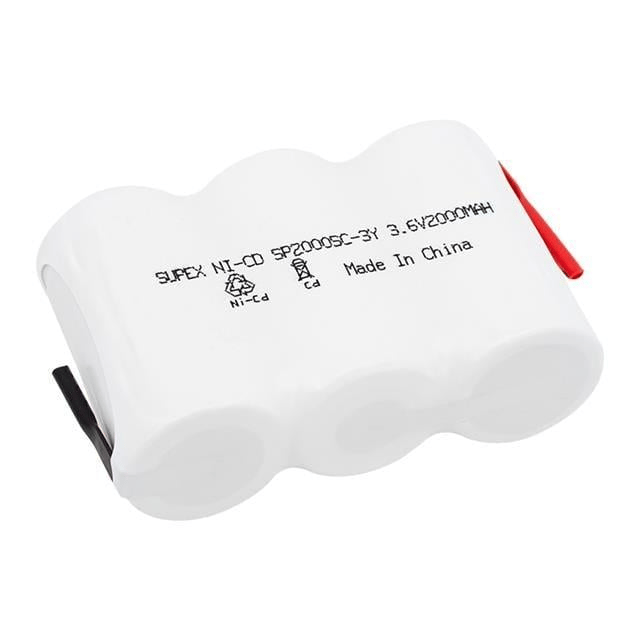 Supex 3lü Yanyana 3.6V 2000 mA Süpürge Pili