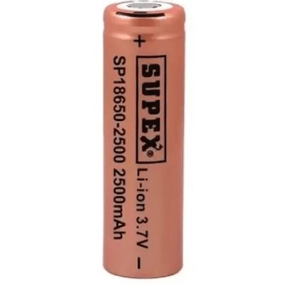 Supex SP18650-2500 3.7 Volt 2500 mAh Başlıksız Lityum Pil