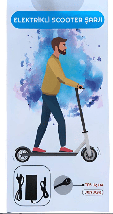Swat ATZ422 42V 2A Tds Uç Bisiklet/Scooter Şarj Adaptörü