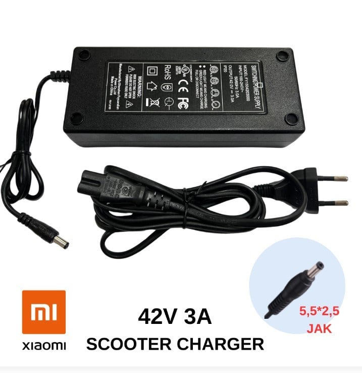 Swat ATZ428 42V 3A Xiaomi Bisiklet/Scooter Hızlı Şarj Adaptörü