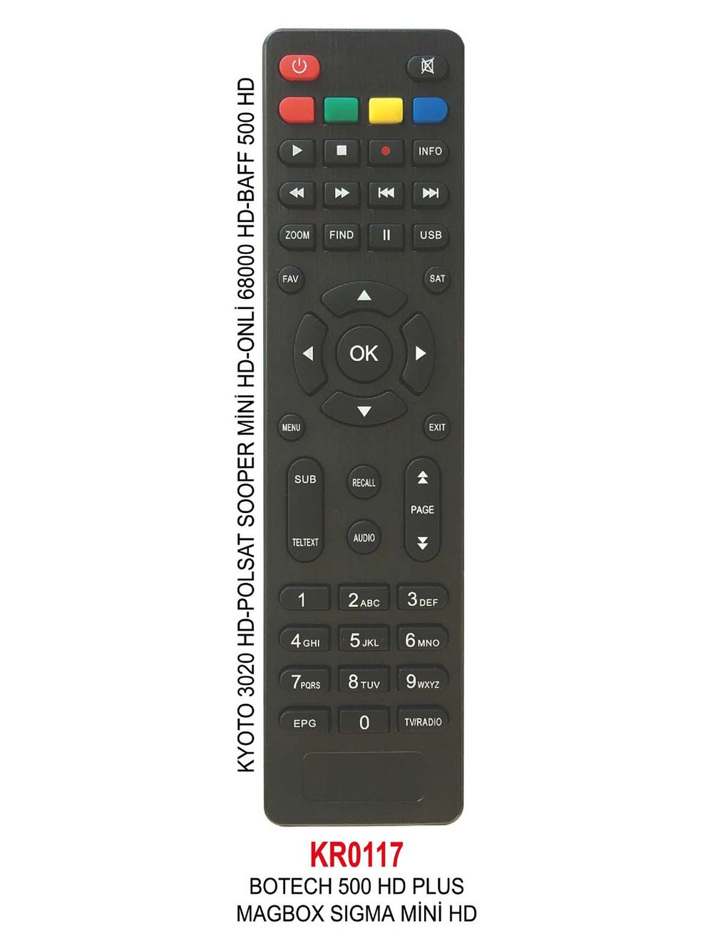 Swat KR0117 Botech Piko 500-Magbox Uydu Kumandası