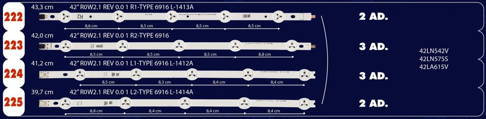 Swat LCD225 LG Tv Bar Led - Adet