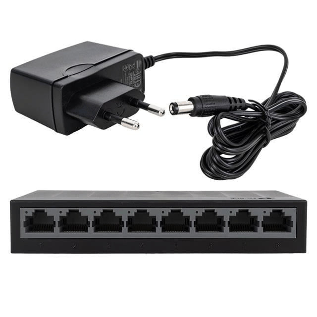 TP-Link LS1008G 8 Port Masaüstü Gigabit Desktop Switch - 10/100/1000Mbps