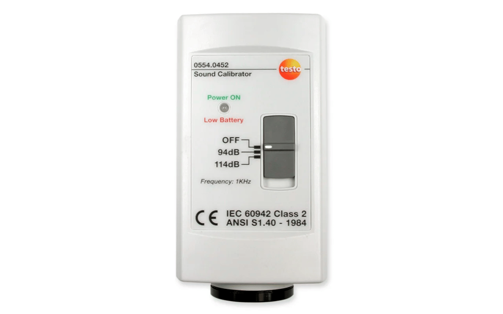 Testo 0554 0452 Gürültü Seviyesi Kalibratörü