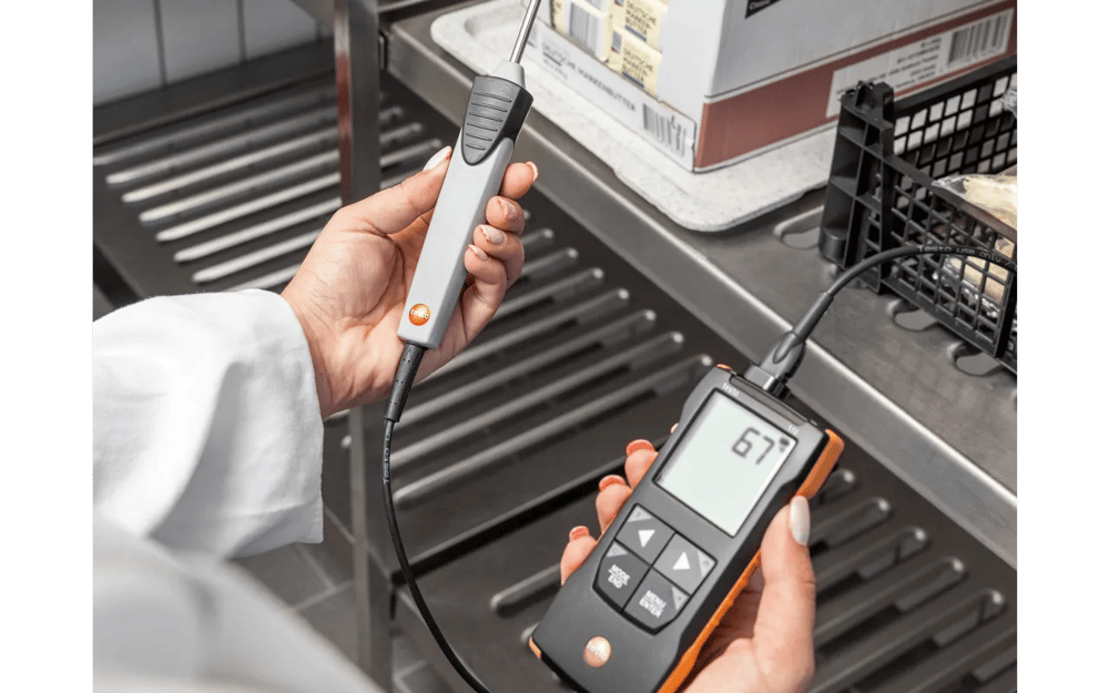 Testo 110 – App Bağlantılı NTC & Pt100 Sıcaklık Ölçer | HACCP Uyumlu | 0563 0110