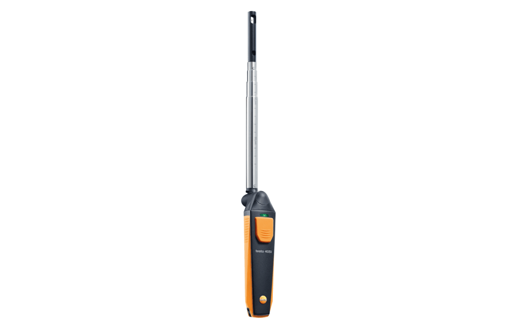 Testo 405i – Akıllı Telefon ile Yönetilebilen Termal Anemometre | Hacimsel Debi, Hava Hızı ve Sıcaklık Ölçümü | Bluetooth | 0560 1405