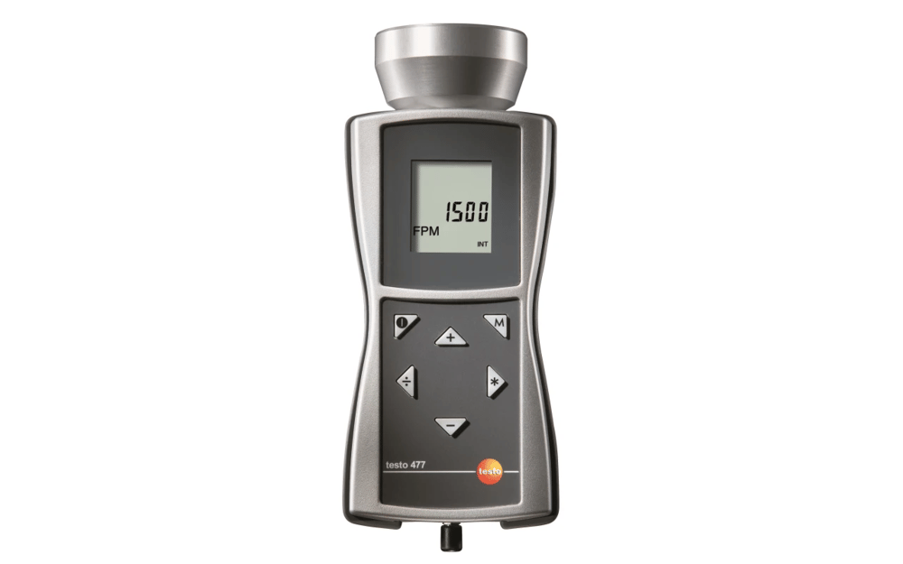Testo 477 LED Stroboskop – Yüksek Hızlı RPM Ölçüm Cihazı | 0563 4770