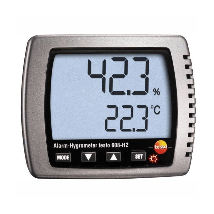 Testo 608-H2 (0560 6082) – Alarmlı Termohigrometre | Nem – Sıcaklık – Çiğ Noktası Ölçer