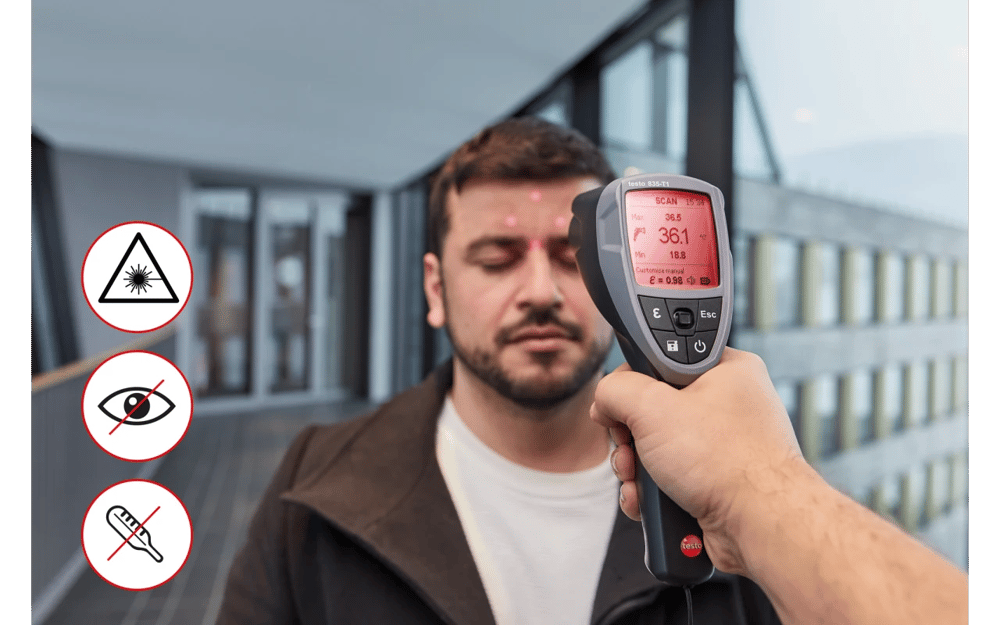 Testo 835-H1 Infrared Termometre ve Nem Ölçer | Küf Risk Analizi | 4 Nokta Lazer | 0560 8353