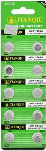 Tianqiu AG11 362A Alkalin Pil 10 Lu Paket Halinde