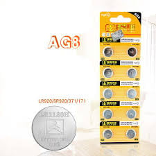 Tianqiu AG8 LR55 LR1120H 391A Pil 10 Lu Paket Halinde