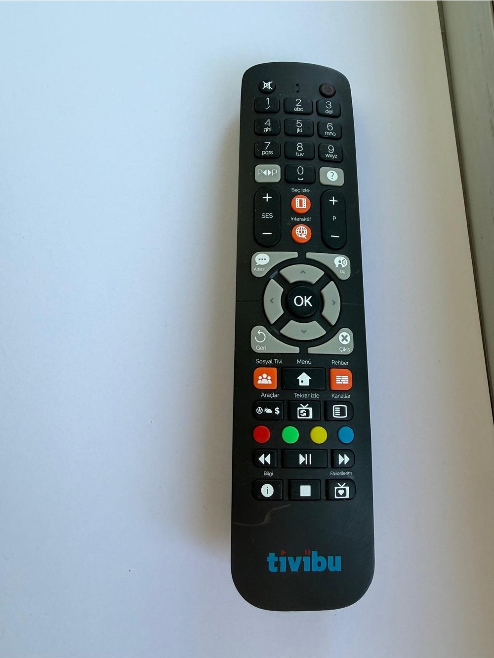 Tivibu 6871 HD Orijinal Turuncu Uydu Kumandası